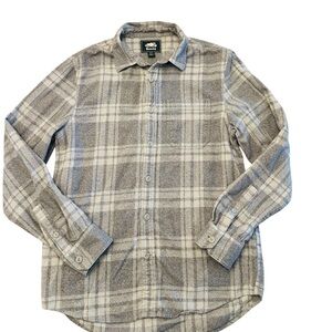 Roots Gray Plaid Button-Down Shirt Men’s Small